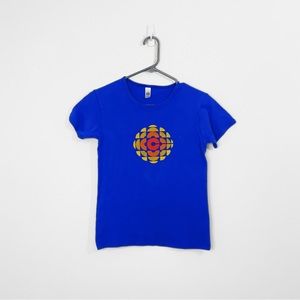 American Apparel | Blue Vintage CBC Logo Tee